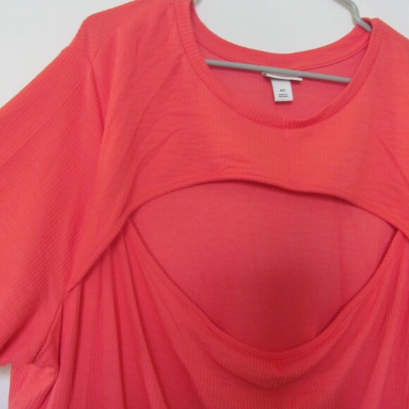 Ava & Viv Orange Cut Out Top Size 4X - Picture 2 of 2